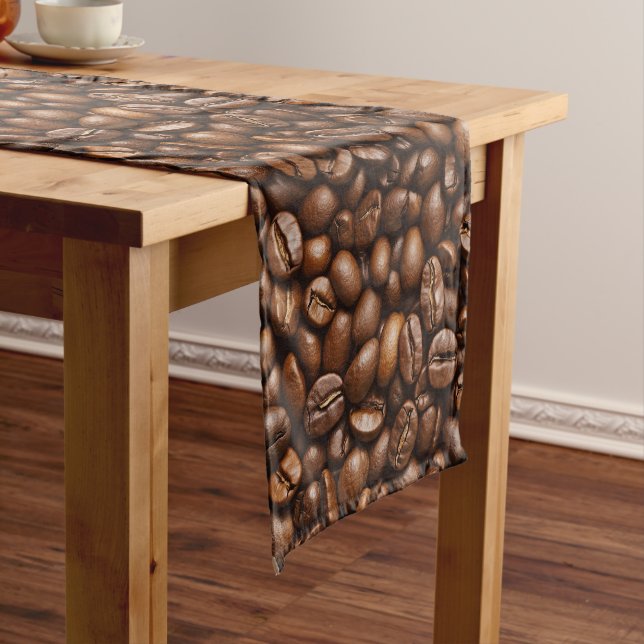 Roasted Coffee Beans Short Table Runner (In Situ)