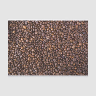 Roasted Coffee Beans Texture Structure Background Tissue Paper