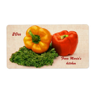 roasted peppers canning labels