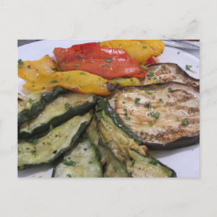 Roasted Vegetables Postcard