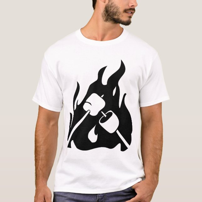 Roasting Marshmallows T-Shirt (Front)