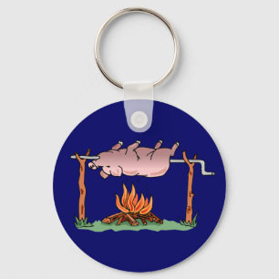 Roasting Pig Keychain