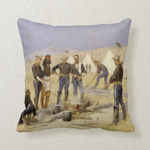 Roasting the Christmas Beef in a Cavalry Camp Cushion
