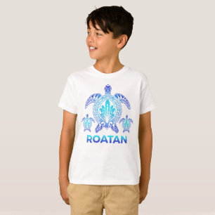 Roatan Honduras Ocean Blue Sea Turtle Souvenirs T-Shirt