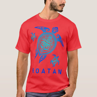 Roatan Honduras Sea Blue ribal urtle T-Shirt