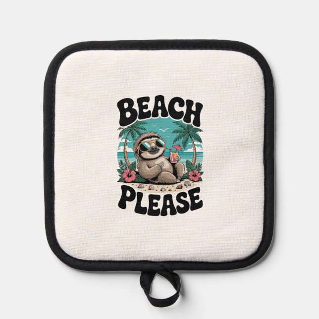 Roatan Honduras Sloth Summer Pot Holder (Front)