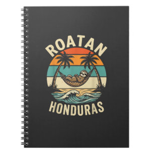 Roatan Honduras Sloth T-Shirt Notebook