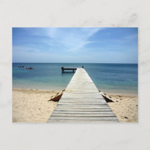 roatán pier postcard