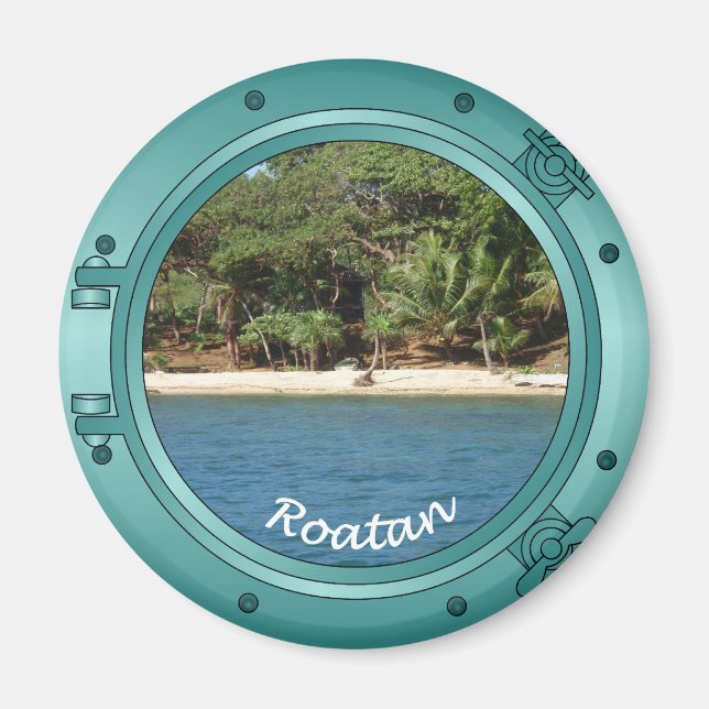 Roatan Porthole Magnet (Front)