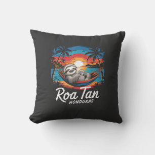 Roatan Sloth, Roatan Honduras Sloth, Roatan T-Shir Cushion