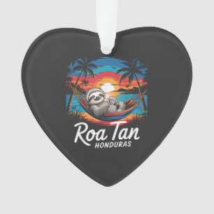 Roatan Sloth, Roatan Honduras Sloth, Roatan T-Shir Ornament