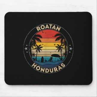 Roatan Vintage Colourful Rtees - Uni Adults Retro  Mouse Mat