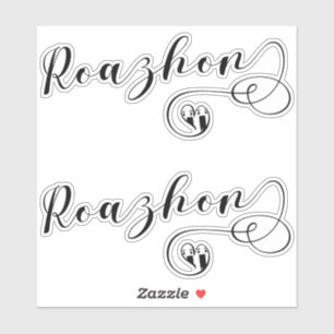 Roazhon, Rennes Flag in Heart, Breton