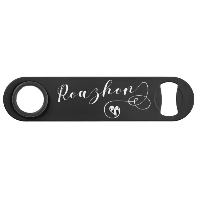 Roazhon, Rennes Flag in Heart, Brittany (Front (Horizontal))