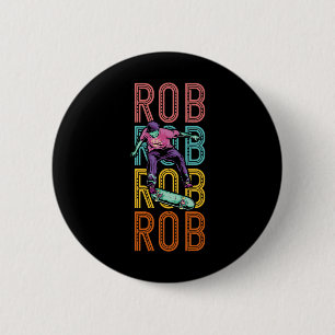 Rob Custom Skateboarding Hob 6 Cm Round Badge