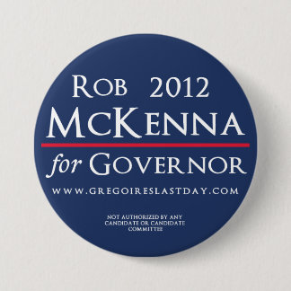 Rob McKenna for Governor 2012 Logo Button