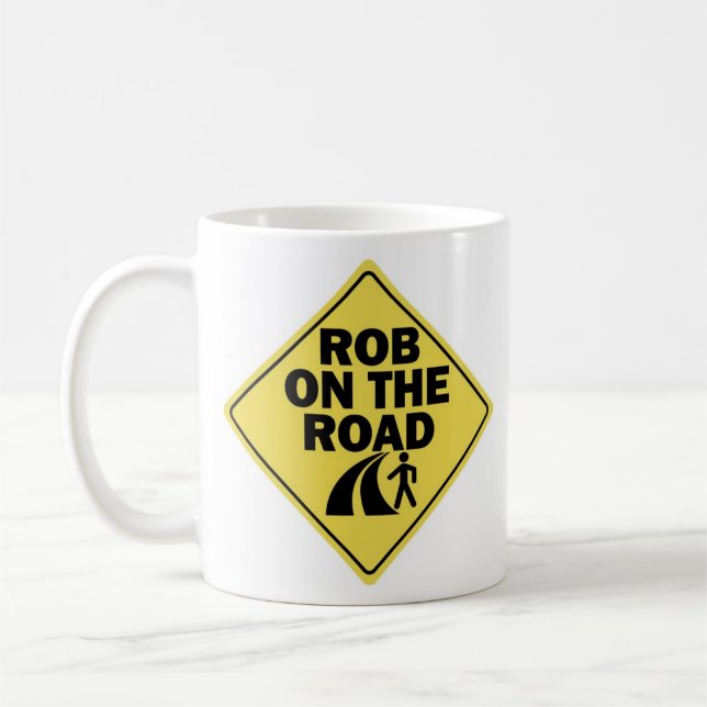 Rob on the Road Left-handed Coffee Mug (Left)
