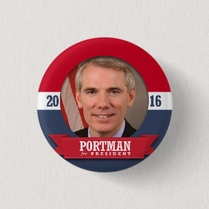 ROB PORTMAN 2016 3 CM ROUND BADGE