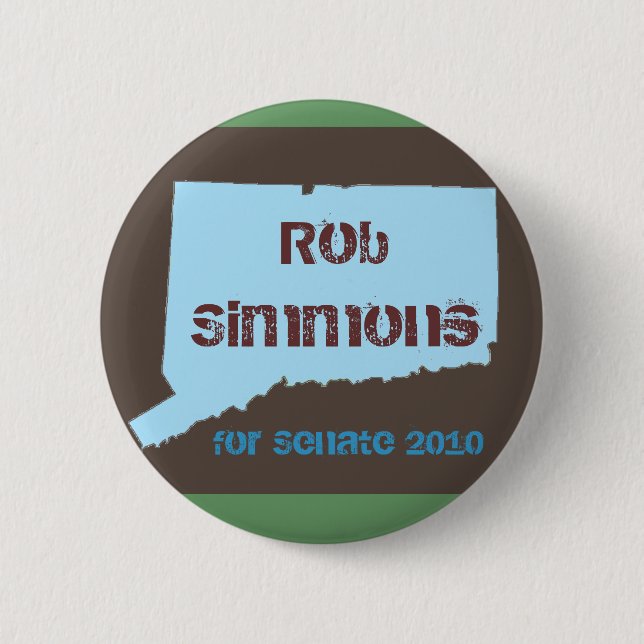Rob Simmons for Senate button (Front)