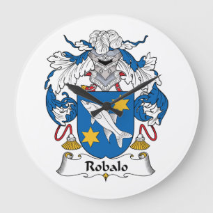 Robalo Family Crest Large Clock