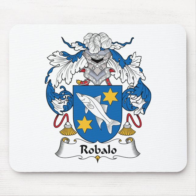 Robalo Family Crest Mouse Mat (Front)