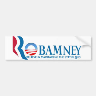 Robamney bumper sticker