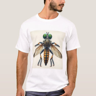 Robber Fly 050624IREF110 - Watercolor T-Shirt