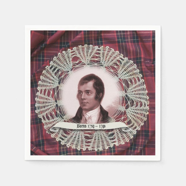 Robbie Burns Highland napkins (Front)