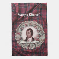 Robbie Burns Highland tea towel