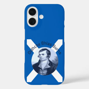 Robbie Burns - In Blue Oidhche Bhlas Burns Saltire iPhone 16 Case