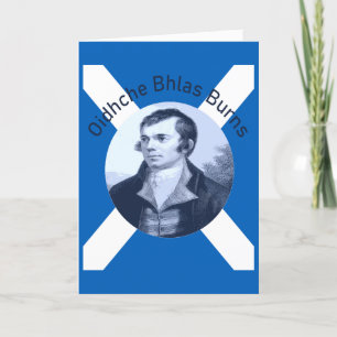 Robbie Burns - In Blue Oidhche Bhlas Greeting Card