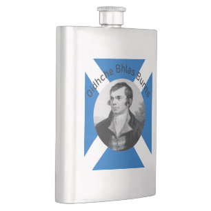 Robbie Burns - In Grey Oidhche Bhlas Burns Hip Flask