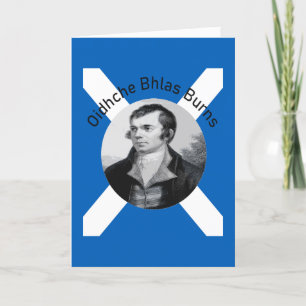 Robbie Burns - In Grey Oidhche Bhlas Burns Holiday Card
