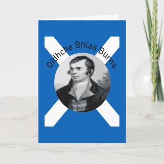 Robbie Burns - In Grey Oidhche Bhlas Burns Holiday Card