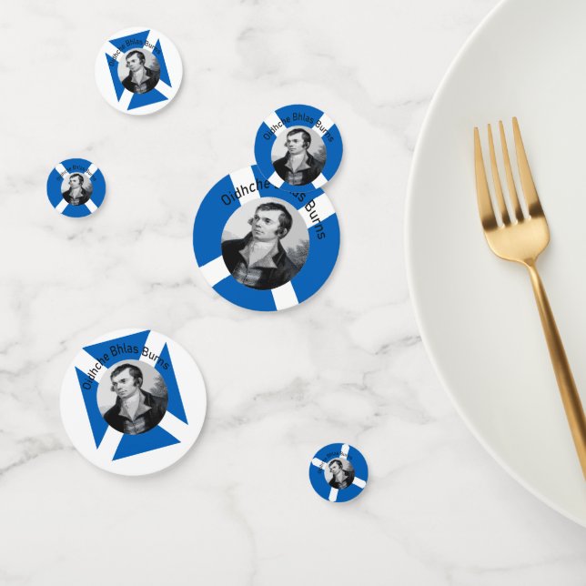 Robbie Burns - In Grey Oidhche Bhlas Burns Saltire Confetti (Group)