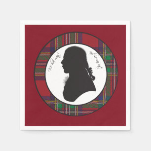 Robbie Burns silhouette napkins