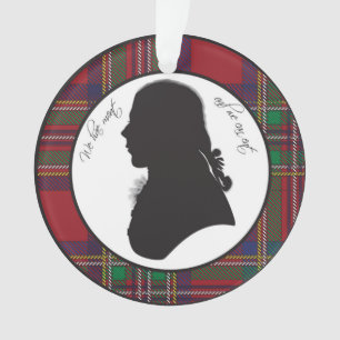 Robbie Burns silhouette ornament
