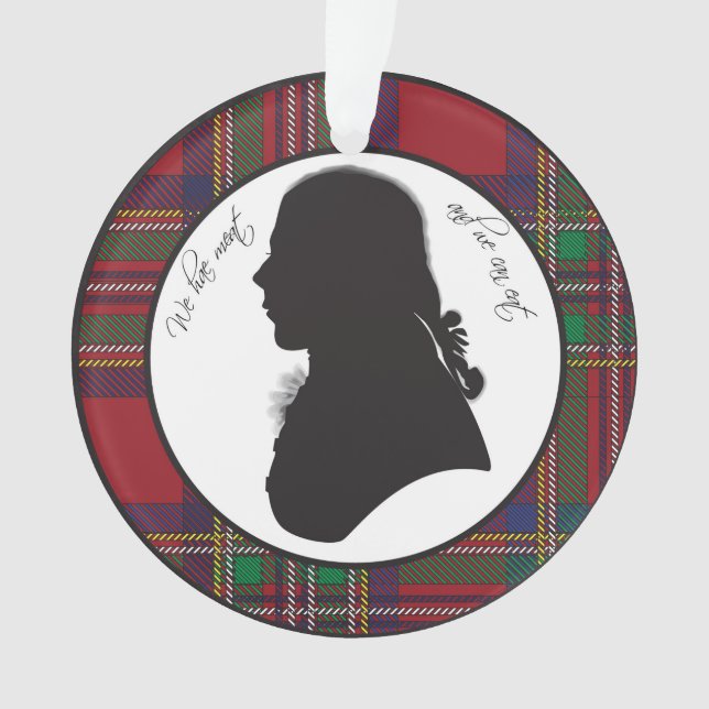 Robbie Burns silhouette ornament (Front)
