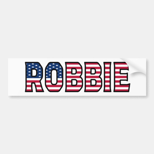 Robbie Name Vorname USA Aufkleber Sticker Auto (Front)