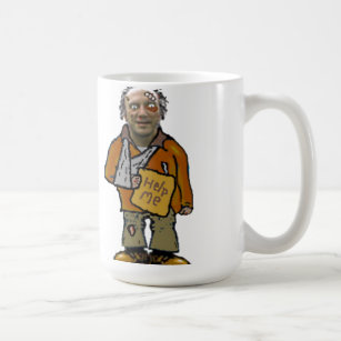 robbie the homeless guy coffee mug