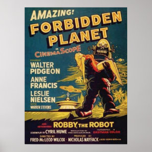 Robbie the Robot Forbidden Planet Poster