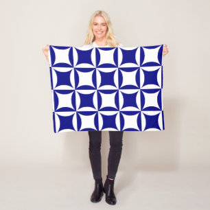 Robbing Peter to Pay Paul Blue Pattern Fleece Blanket