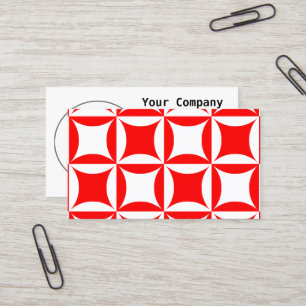 Robbing Peter to Pay Paul Red Pattern Business Card