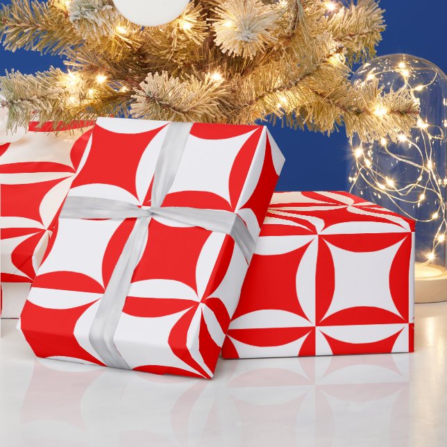 Robbing Peter to Pay Paul Red Pattern Wrapping Paper (Holidays)