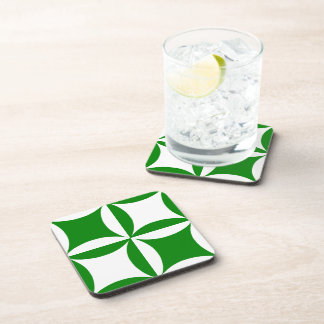 Robbing Peter to Pay Pual Green Pattern Coaster