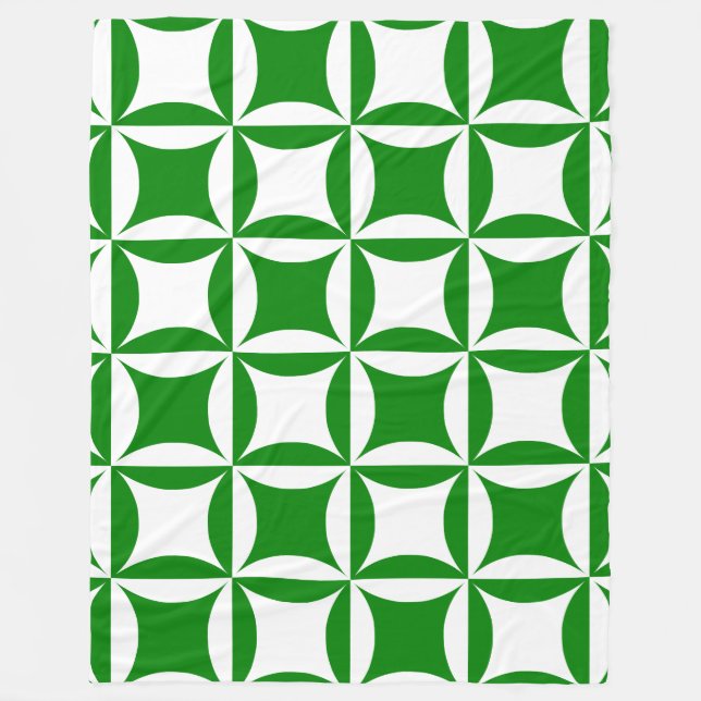 Robbing Peter to Pay Pual Green Pattern Fleece Blanket (Front)
