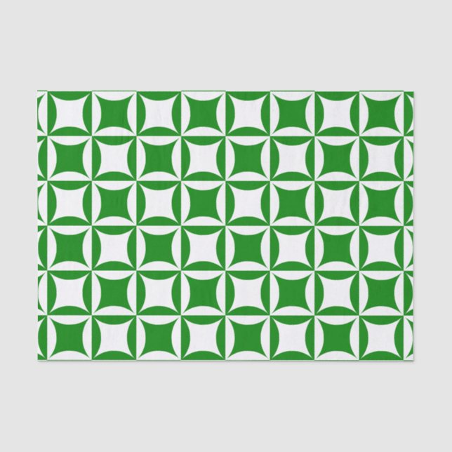 Robbing Peter to Pay Pual Green Pattern Tissue Paper (Front)