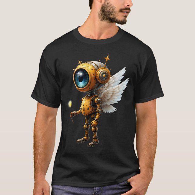 Robby the Winged Timekeeper – Wings of Time Series T-Shirt (Front)