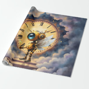 Robby the Winged Timekeeper – Wings of Time Series Wrapping Paper
