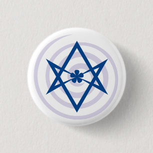 Robert Anton Wilson – Aleister Crowley Glyph 3 Cm Round Badge